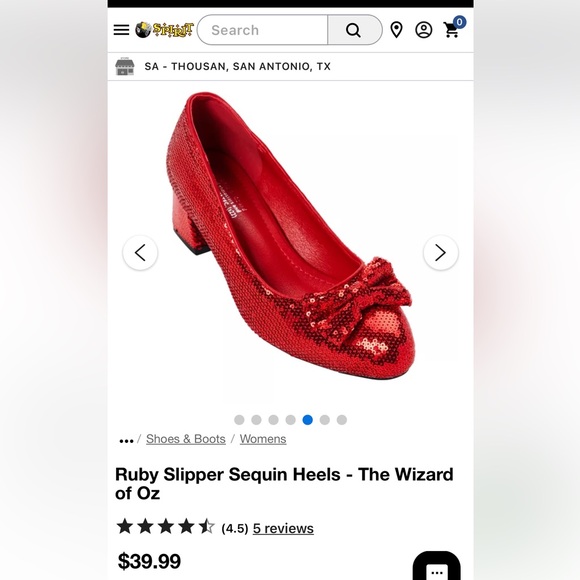 Dorothy’s Ruby Slippers purchased from Spirit - Picture 4 of 4